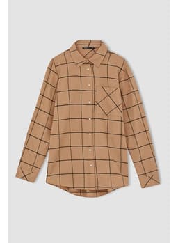 Woman Brown Long Sleeve Tunic LT.CAMEL 0