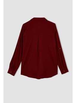 Woman Bordeaux Long Sleeve Blouse BORDEAUX 2